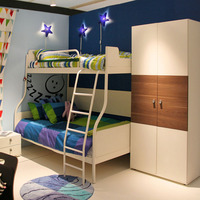 猫王家具促销双层床儿童房高低床母子床带书桌青少年上下床