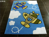 索琳迪地毯定制定做腈纶儿童卡通卧室地毯圆形儿童房地毯SLD-Q247