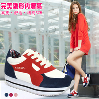 卡奴梵夏季韩版女单鞋运动 内增高休闲女鞋 松糕鞋厚底单鞋平跟女