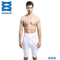 INSMANX男塑身裤塑型五分裤塑腿裤紧身内裤 薄透气收腹提臀塑大腿
