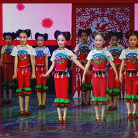 中国娃娃舞蹈服新款六一儿童演出服表演服装中小学生舞蹈服秧歌服