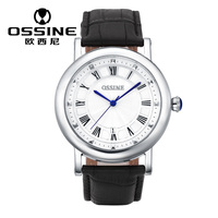 欧西尼新品正品石英表男表女表皮带防水商务男士手表皮带腕表