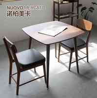 日式家具小户型餐桌 现代简约实木胡桃木 欧式双人四人MUJI风包邮