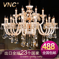 VNC 欧式吊灯 豪华锌合金水晶吊灯 别墅客厅灯餐厅灯水晶灯D9283