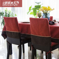 格蓝丽芙现代中式餐椅垫椅子套定做布艺套装坐垫餐桌椅套时尚防滑