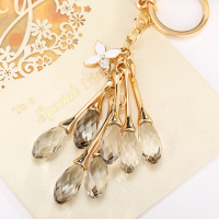 韩国创意礼品水晶高档精致小水滴汽车钥匙扣女包包挂件钥匙链饰品