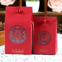 中国风结婚创意喜糖袋子中式糖果纸盒婚礼喜糖礼品包装盒大号纸袋