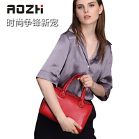 AOZHI奥致新款欧美范时尚女士包手提单肩斜挎包简约波士顿枕头包