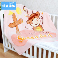 领先儿童毛毯拉舍尔午睡空调毯新生婴儿抱被春秋宝宝盖毯小孩毯子