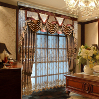 【上门测量安装】豪华欧式窗帘布料高档客厅窗帘大气别墅窗帘成品