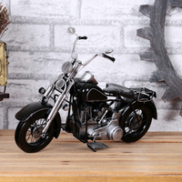 画之坊复古哈雷戴维森摩托车模型 家居摆件 铁艺收藏礼品铁皮摆件