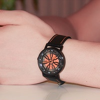 品瓷时来运转手表镂空创意男表学生防水运动情侣皮带手表概念女表