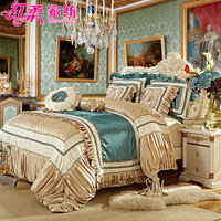 红柔家纺 欧式美式别墅样板房间套件家具展厅配套床上用品 有现货