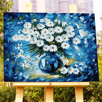 【梵彩】彩色加厚框diy数字油画客厅风景花卉大幅手绘装饰画二代