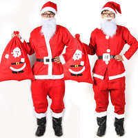 盛泉 圣诞节服装饰 圣诞老人服装 圣诞老人衣服  男 女士成人套装