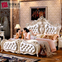 欧式床双人床 田园床板木床 韩式公主床1.8米 法式欧式家具床类
