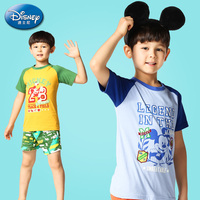 迪士尼正品 男童儿童中童卡通纯棉圆领短袖衫T恤打底衫上衣夏薄款