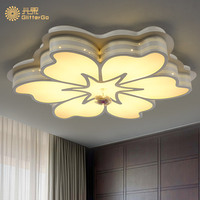 现代简约客厅房间LED大气卧室温馨吸顶灯 花型遥控个性创意海王星