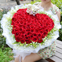 99朵红玫瑰沈阳鲜花同城速递成都重庆花店长春西安济南全国送花