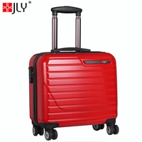 JLY拉杆箱万向轮 男女登机箱17寸短途旅行箱行李箱拉链皮箱包