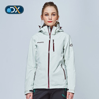 Discovery户外女三合一冲锋衣秋冬保暖两件套白色滑雪服DAWA92004