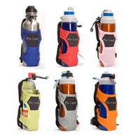 户外轻便水壶袋 水壶套 可装矿泉水瓶 折叠便携水壶包 肩带包