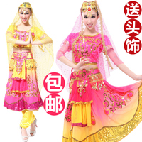 风格汇美新疆舞蹈服装演出服装女维族舞服印度舞蹈服民族舞服定做
