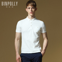 BINPOLLY男士短袖T恤韩版休闲男装POLO衫纯色翻领体恤男潮夏季