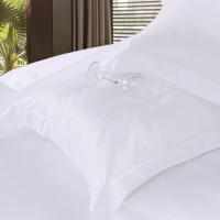 MURCIA全棉高密贡缎提花白色枕套酒店床上用品枕芯 枕巾枕头套