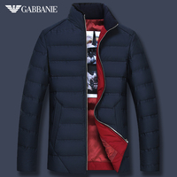 GABBANIE冬装新款男士轻薄羽绒服商务休闲韩版修身立领流行男外套