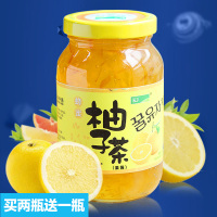 【买2赠1】韩国KJ  蜂蜜柚子茶405g瓶装 萌版/Q版冲饮果味茶果酱