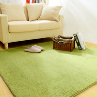 绣奈丝 纯色地毯 满铺儿童爬行毯 简约床边毯可定制卧室客厅地毯