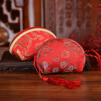 菲寻 中国风婚礼苏杭锦缎袋喜糖袋子创意复古中式零钱袋喜糖盒子