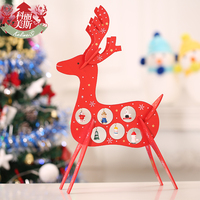木质圣诞鹿 创意春节鹿摆件 春节装饰品 新年礼物 木制圣诞树