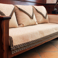 四季通用沙发垫布艺坐垫简约现代中式亚麻客厅组合沙发套罩巾棉麻