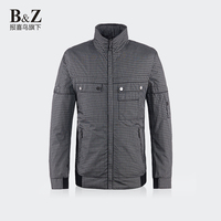 B&Z品牌春秋新款男士商务休闲夹克 立领薄款青年潮jacket茄克外套