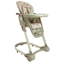 美国SEMACO豪华儿童餐椅多功能高低可调婴儿餐椅可折叠宝宝餐桌椅