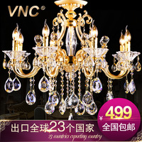 VNC 豪华锌合金水晶吊灯 客厅卧室餐厅灯饰 复式楼合金吊灯 D9100