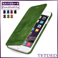 TETDED苹果6Splus真皮手机套iPhone6plus防震手机壳翻盖式皮套