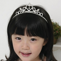 儿童节礼物表演韩版可爱公主皇冠发箍新娘头饰闪亮水钻手工发饰