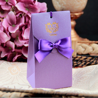 花甜喜韵 结婚喜糖盒 喜糖盒子婚礼喜糖盒 紫色喜糖盒红色喜糖盒