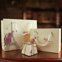 创意喜糖盒创意平安果包装盒子 婚庆回礼袋婚礼 手提袋子10个包邮