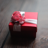 喜相依喜糖盒子纸盒中国风红色创意结婚庆礼用品欧式方形糖果盒子