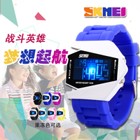 时刻美LED手表韩国电子表防水夜光儿童果冻表男士创意女学生男表