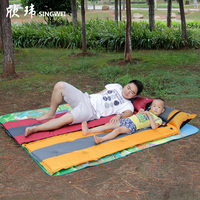 帐篷自动充气垫单人可拼接双人防潮垫午睡垫 加厚5cm加宽垫子