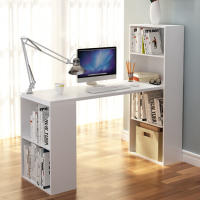 欧居美环保台式机电脑桌台式写字桌家用组合书柜办公书桌简约桌子