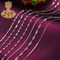 JPF 925银项链银饰锁骨链女单链短款韩版时尚长款七夕情人节礼物