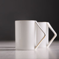欧式创意骨瓷咖啡杯 牛奶杯大容量陶瓷马克杯水杯子茶杯 简约