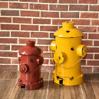 包邮美式复古垃圾桶创意工业风铁艺做旧脚踏式消防栓垃圾筒摆件