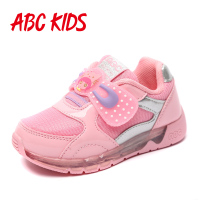 ABC女童鞋 2016春秋女童发光鞋儿童休闲运动鞋小童鞋女孩跑步鞋子